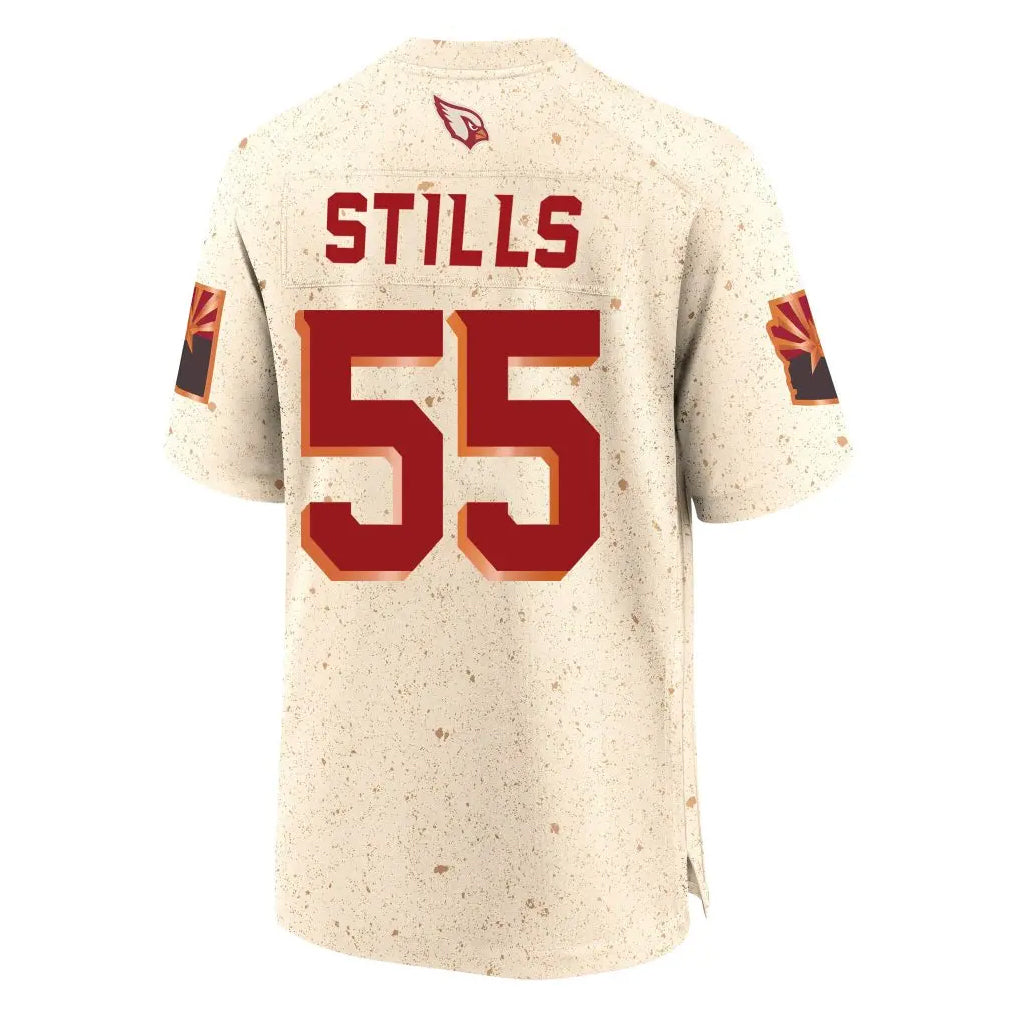 tocy A.Cardinals #55 Dante Stills Player Cream Rivalries Collection Game Stitched Jerseys