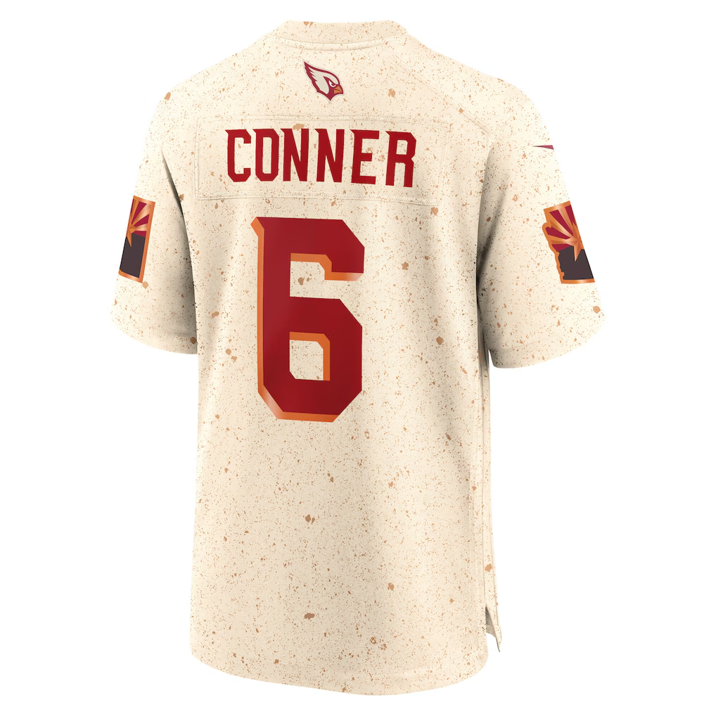 tocy A.Cardinals #6 James Conner Natural 2025 Rivalries Collection Game Stitched Jerseys