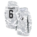 tocy A.Cardinals #6 James Conner Player Camo Salute to Service Hoodies Stitched Jerseys