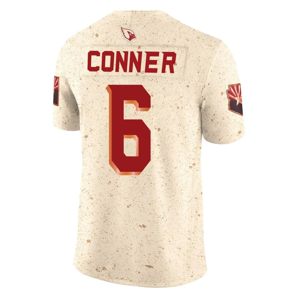 tocy A.Cardinals #6 James Conner Player Cream Rivalries Collection Vapor Limited Home Game Stitched Jerseys