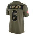 tocy A.Cardinals #6 James Conner Player Olive Salute To Service Home Game Stitched Jerseys