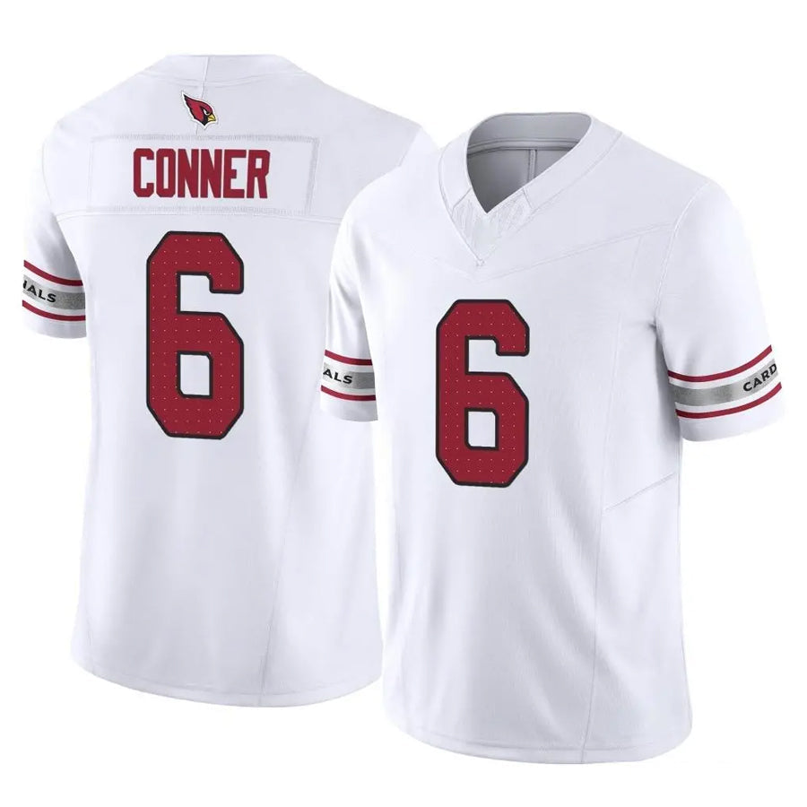 tocy A.Cardinals #6 James Conner Player White Vapor F.U.S.E. Limited Home Game Stitched Jerseys