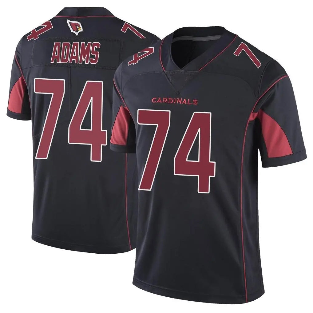 tocy A.Cardinals #74 Isaiah Adams Player Black Limited Elite Home Game Stitched Jerseys