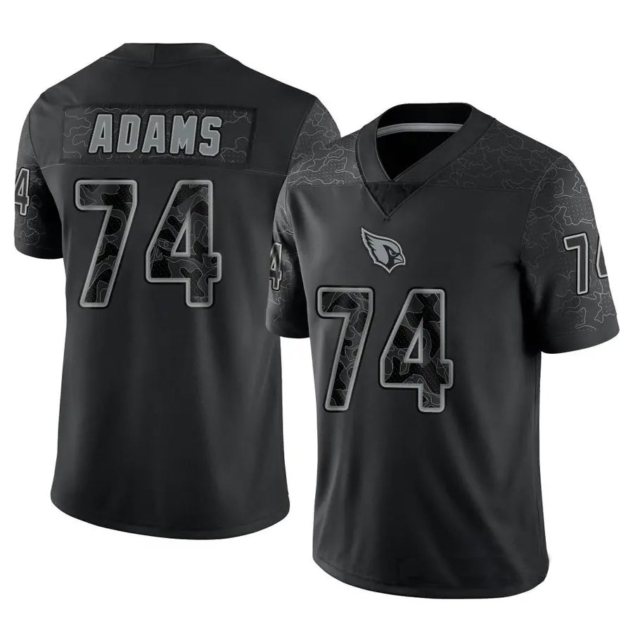 tocy A.Cardinals #74 Isaiah Adams Player Black RFLCTV Limited Stitched Jerseys