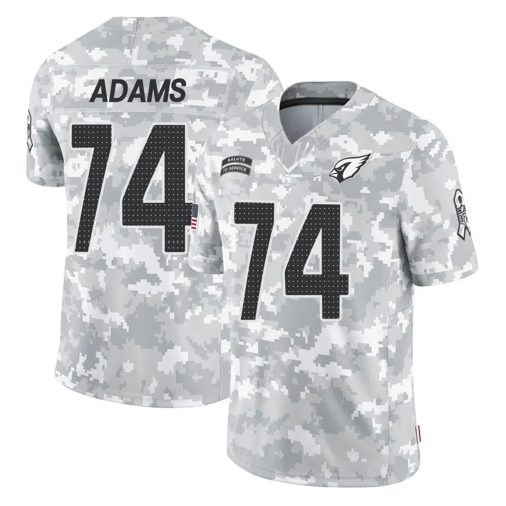 tocy A.Cardinals #74 Isaiah Adams Player Camo Salute to Service Limited Home Stitched Jerseys
