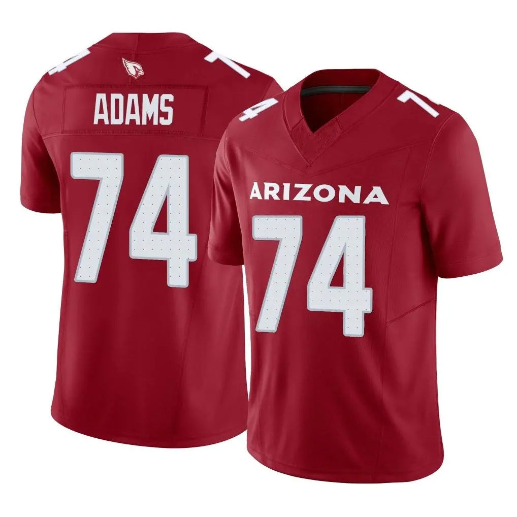 tocy A.Cardinals #74 Isaiah Adams Player Cardinal Vapor F.U.S.E. Limited Home Game Stitched Jerseys