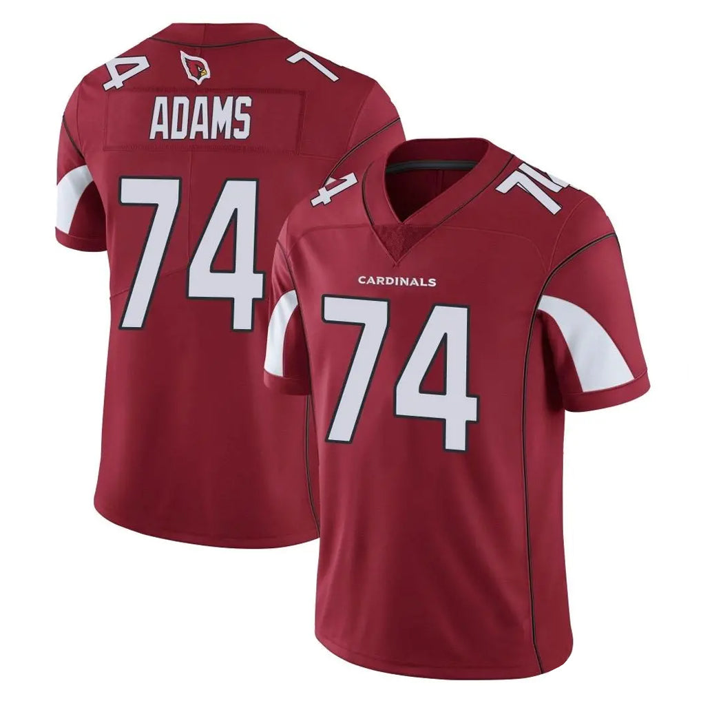 tocy A.Cardinals #74 Isaiah Adams Player Cardinal Vapor Limited Home Game  Stitched Jerseys