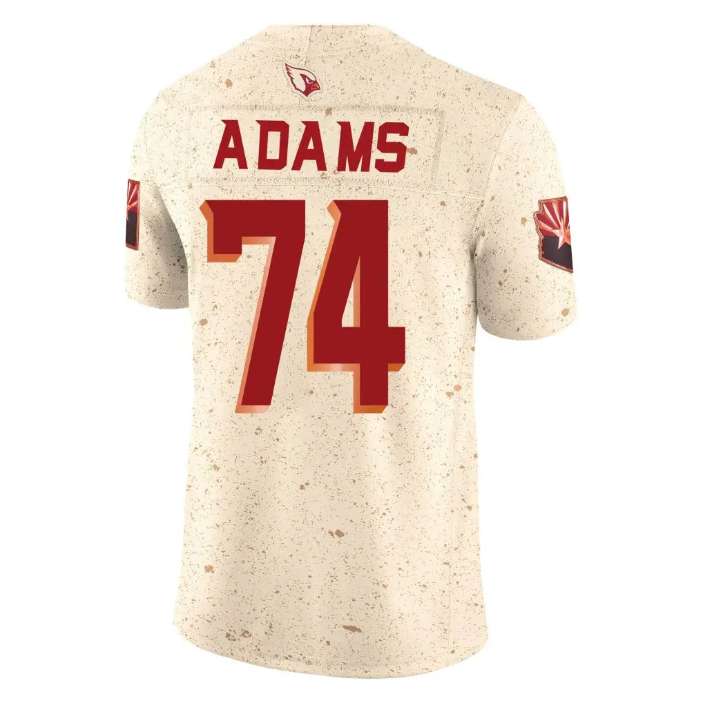 tocy A.Cardinals #74 Isaiah Adams Player Cream Rivalries Collection Vapor Limited Home Game Stitched Jerseys