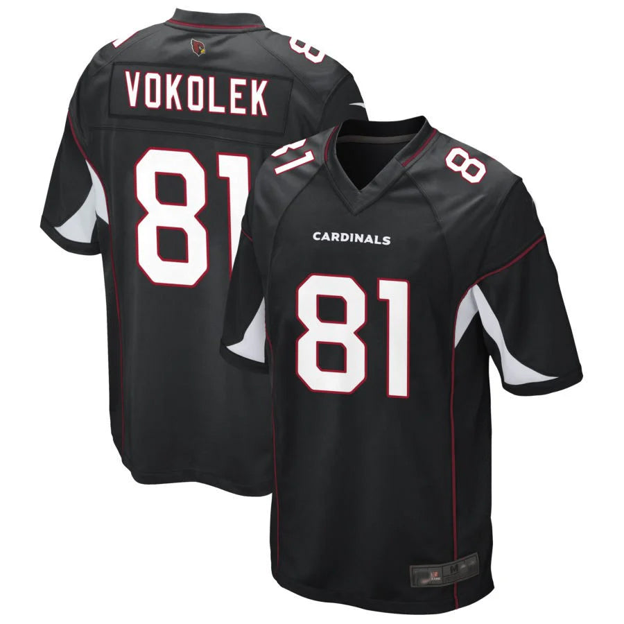 tocy A.Cardinals #81 Travis Vokolek Player Black Game Stitched Jerseys