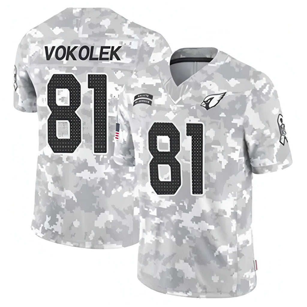 tocy A.Cardinals #81 Travis Vokolek Player Camo Salute to Service Limited Stitched Stitched Jerseys