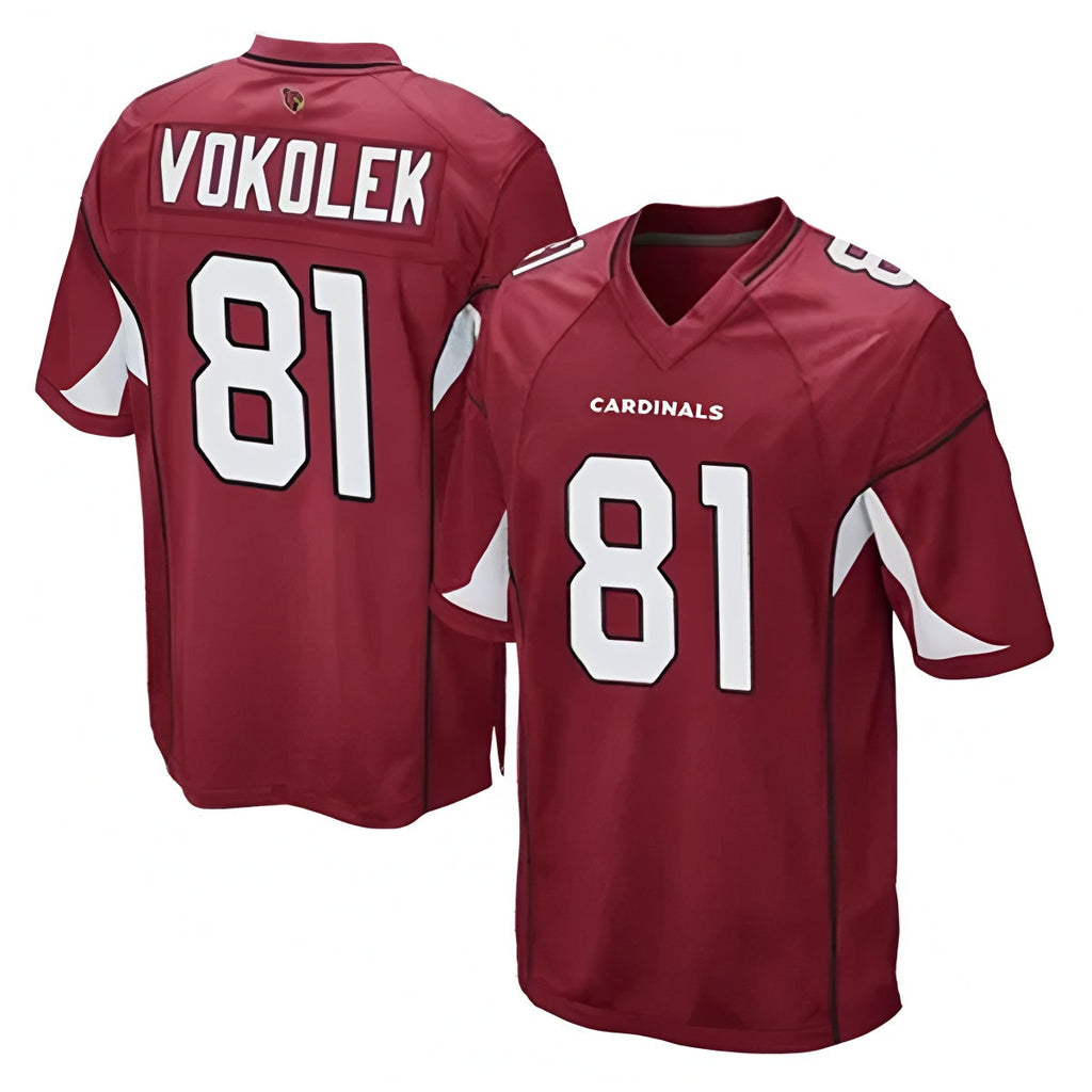tocy A.Cardinals #81 Travis Vokolek Player Cardinal Game Stitched Jerseys