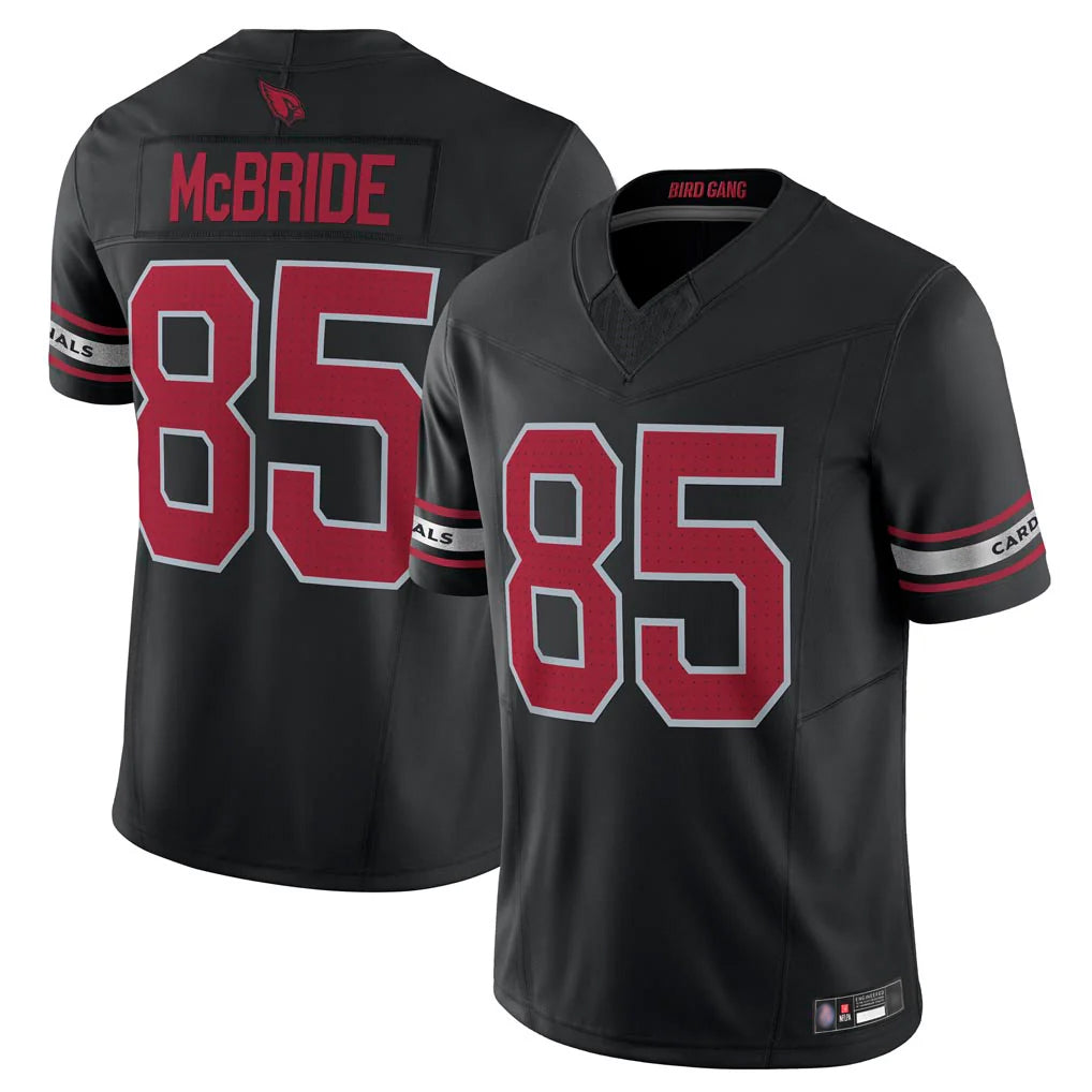 tocy A.Cardinals #85 Trey McBride Player Black Vapor F.U.S.E. Limited Home Game Stitched Jerseys