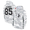 tocy A.Cardinals #85 Trey McBride Player Camo Salute to Service Hoodies Stitched Jerseys