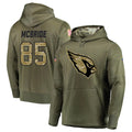 tocy A.Cardinals #85 Trey McBride Player Olive Salute to Service Limited Hoodies Stitched Jerseys