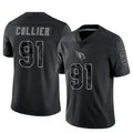 tocy A.Cardinals #91 L.J. Collier Player Black RFLCTV Limited Stitched Jerseys