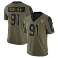 tocy A.Cardinals #91 L.J. Collier Player Olive Salute To Service Stitched Jerseys