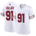 tocy A.Cardinals #91 L.J. Collier Player White Game Home Stitched Jerseys