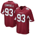 tocy A.Cardinals #93 Calais Campbell Player Cardinal Game Stitched  Jerseys