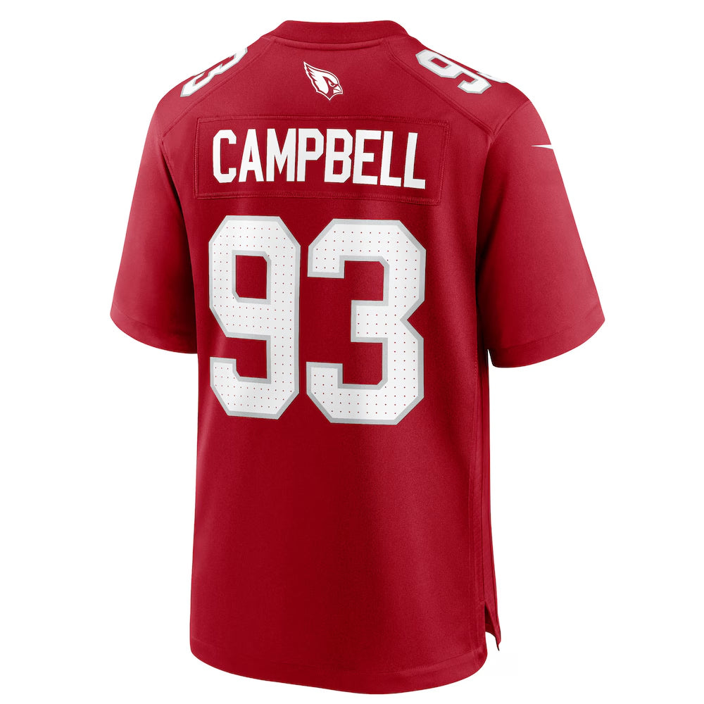 tocy A.Cardinals #93 Calais Campbell Player Cardinal Home Game Stitched Jerseys