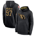 tocy A.Cardinals #97 Walter Nolen Player Black Salute to Service Limited Hoodies Stitched Jerseys