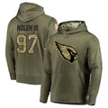 tocy A.Cardinals #97 Walter Nolen Player Olive Salute to Service Limited Hoodies Stitched Jerseys