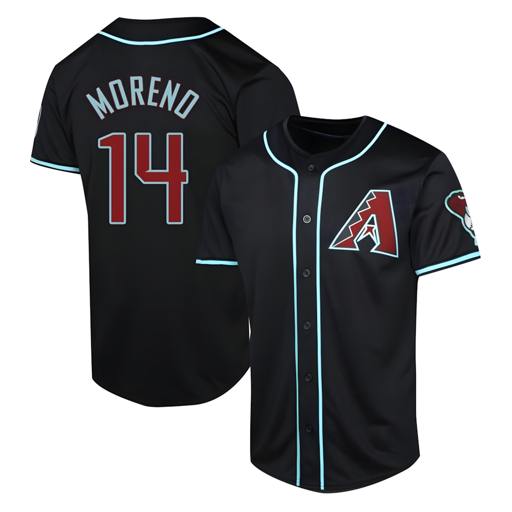 tocy A.Diamondbacks #14 Gabriel Moreno Player Black Limited Alternate Stitched Jerseys
