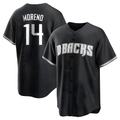 tocy A.Diamondbacks #14 Gabriel Moreno Player Black jersey White Replica Stitched Jerseys