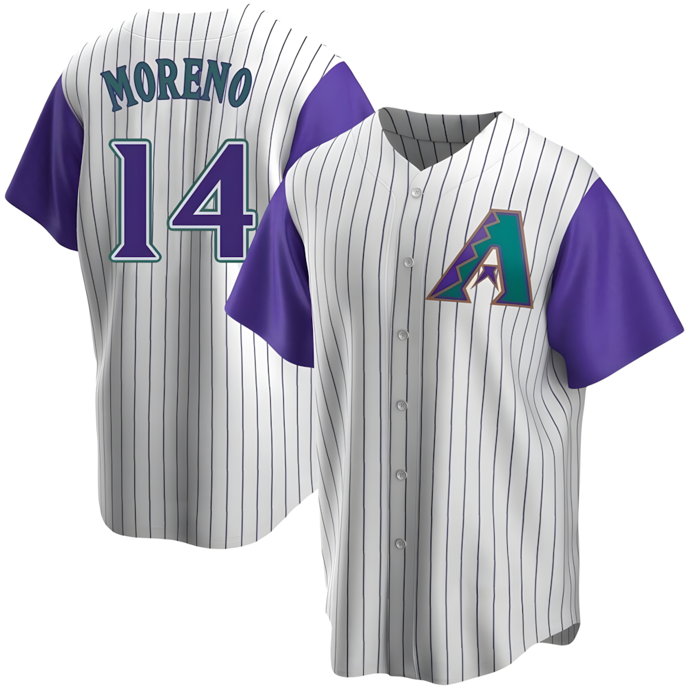 tocy A.Diamondbacks #14 Gabriel Moreno Player Purple Replica Alternate Cooperstown Collection Stitched Jerseys