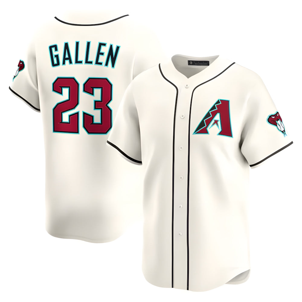 tocy A.Diamondbacks #23 Zac Gallen Player Cream Game Limited Stitched Jerseys