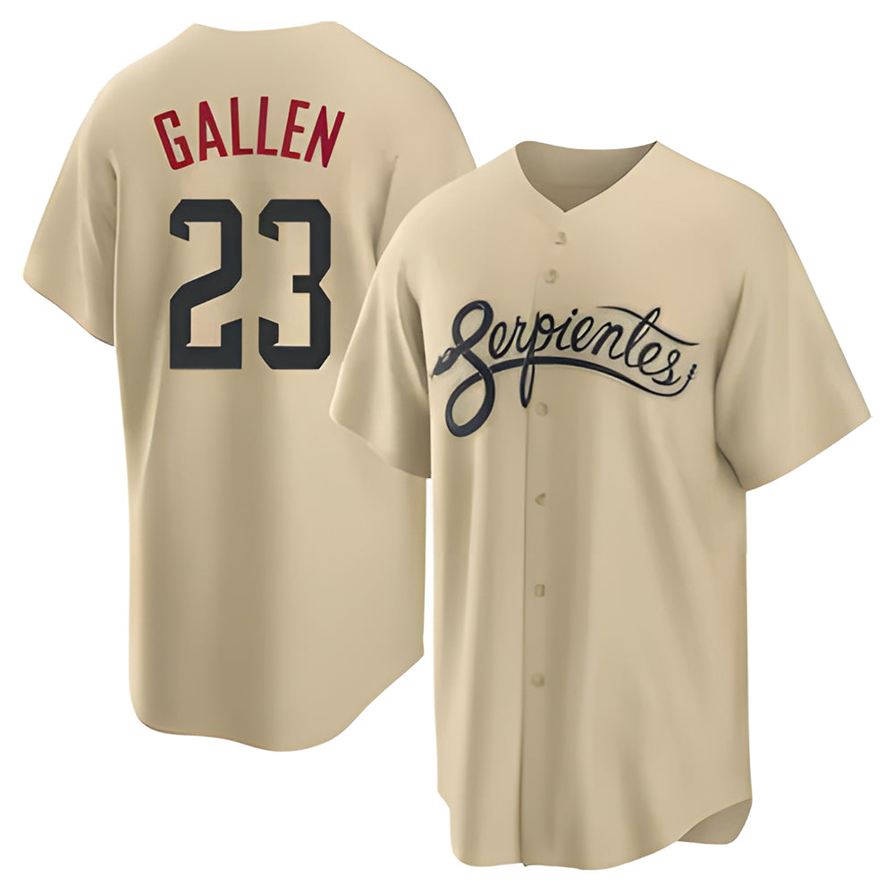 tocy A.Diamondbacks #23 Zac Gallen Player Light Brown City Connect Cool Replica Stitched Jerseys