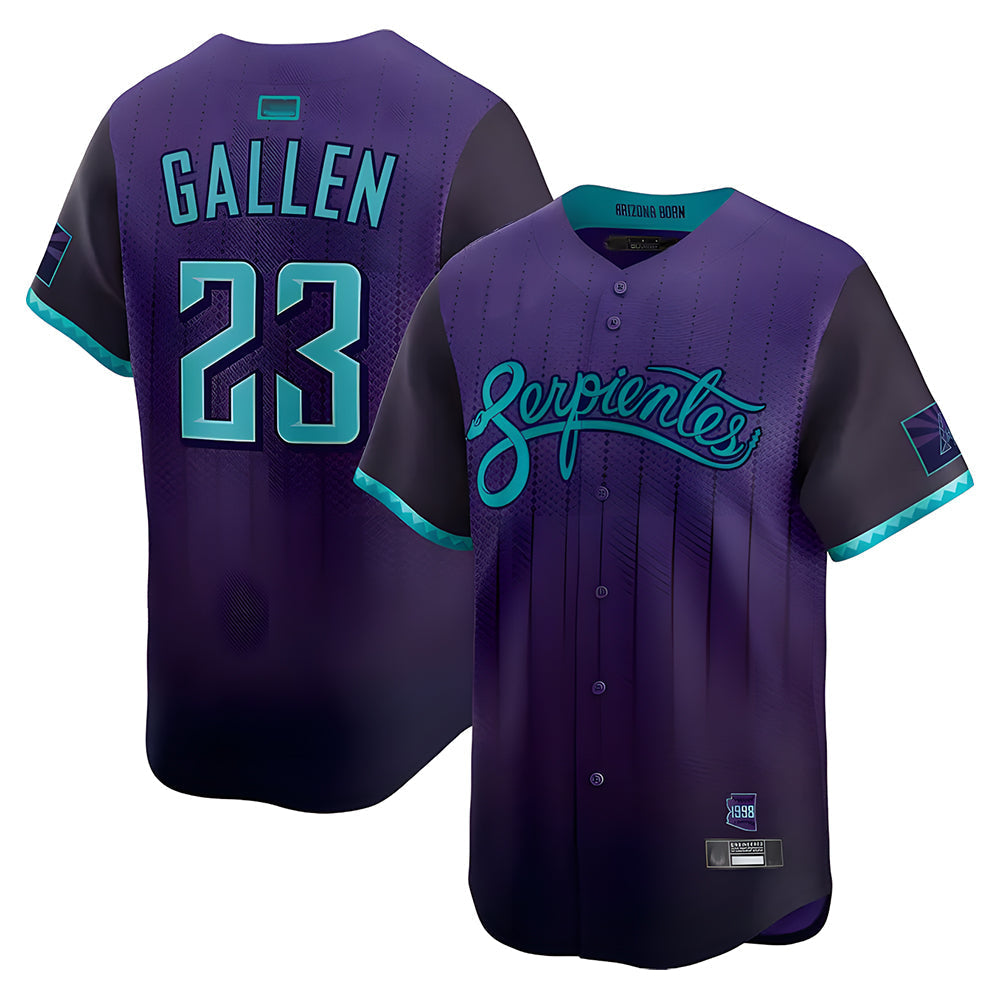 tocy A.Diamondbacks #23 Zac Gallen Player Purple City Connect Limited Vapor Stitched Jerseys