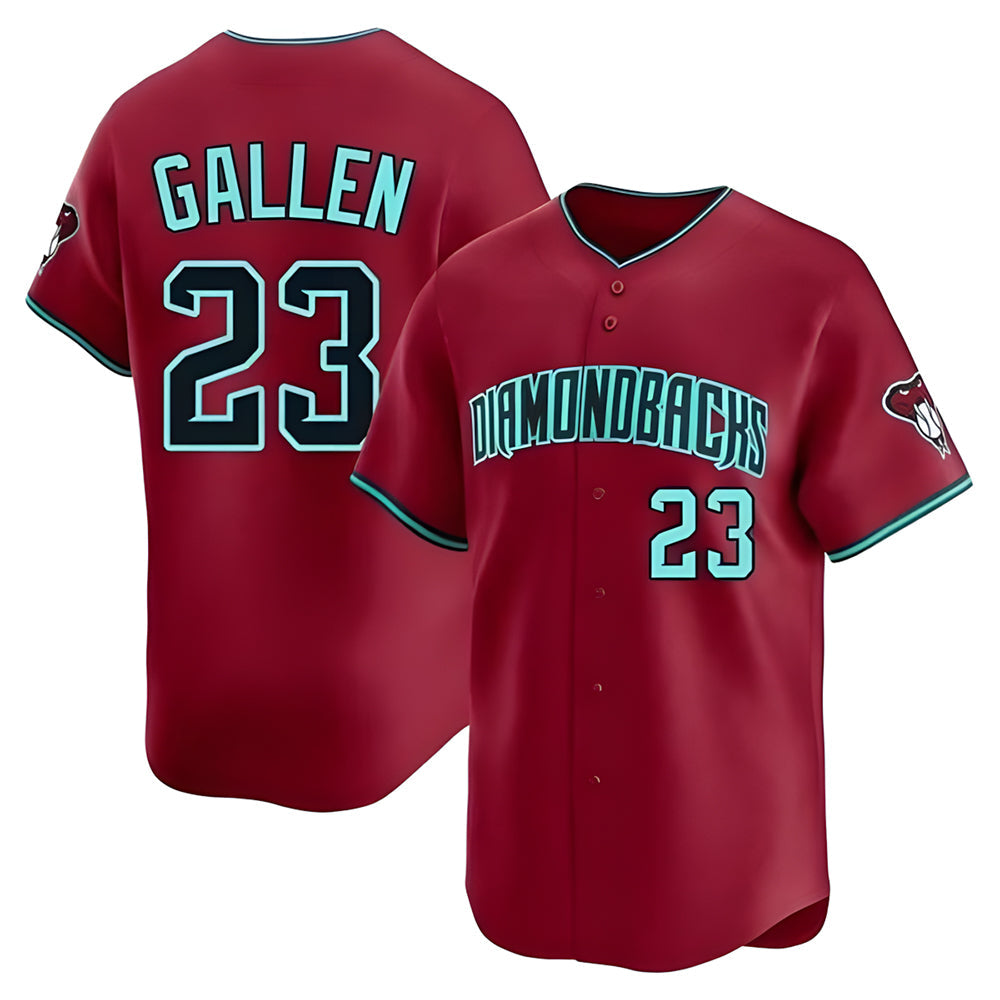 tocy A.Diamondbacks #23 Zac Gallen Player Red Blue reserve Replica Game Stitched Jerseys