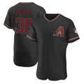 tocy A.Diamondbacks #38 Paul Sewald Player  Black Alternate Authentic Stitched Jersey