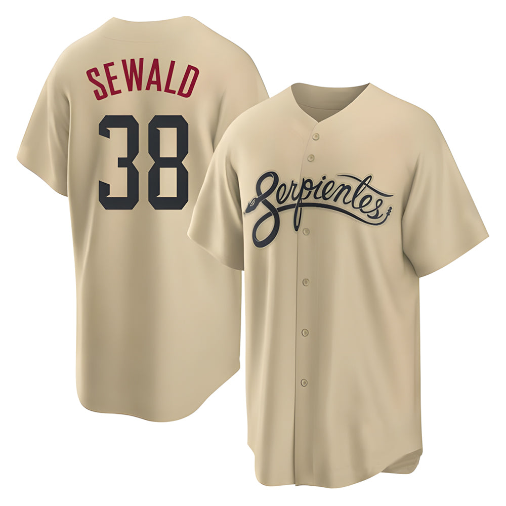 tocy A.Diamondbacks #38 Paul Sewald Player Gold City Connect Cool Stitched Jersey