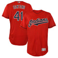 tocy A.Diamondbacks #41 Carlos Santana Player Red game time Stitched Jersey