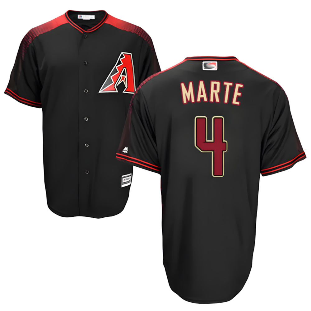 tocy A.Diamondbacks #4 Ketel Marte Player Black Big & Tall Replica Limited Stitched Jerseys