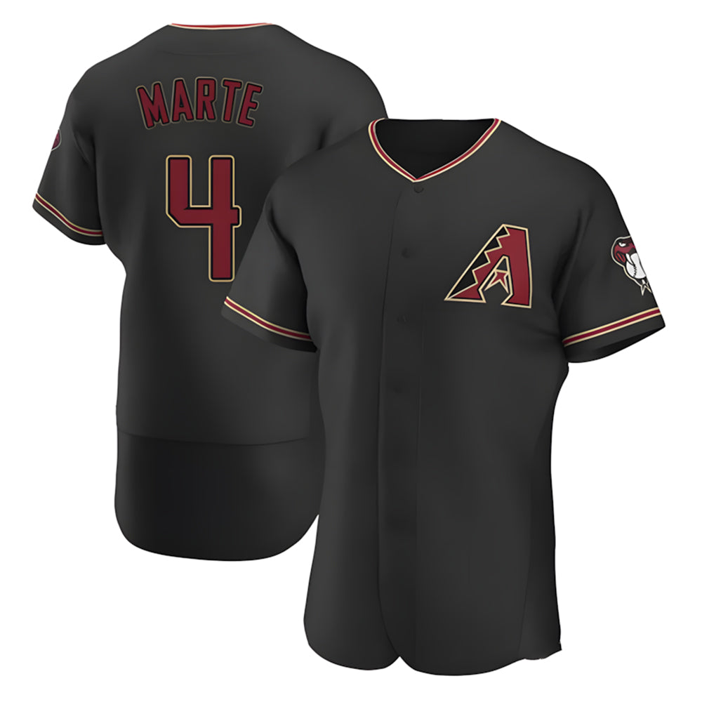 tocy A.Diamondbacks #4 Ketel Marte Player Black Limited Elite Stitched Jerseys