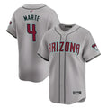 tocy A.Diamondbacks #4 Ketel Marte Player Gray Replica Game Stitched Jerseys