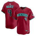 tocy A.Diamondbacks #4 Ketel Marte Player Red Home Limited Stitched Jerseys