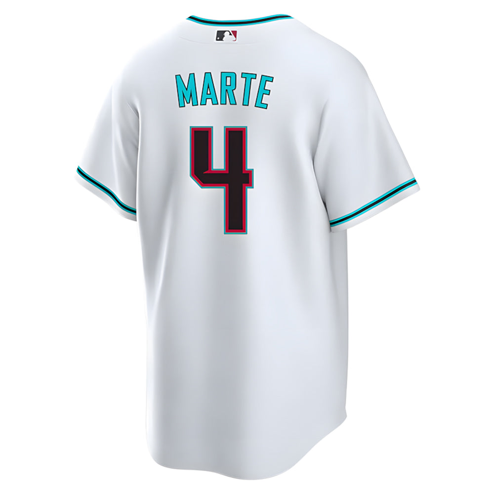 tocy A.Diamondbacks #4 Ketel Marte Player White Replica Alt Game Stitched Jerseys