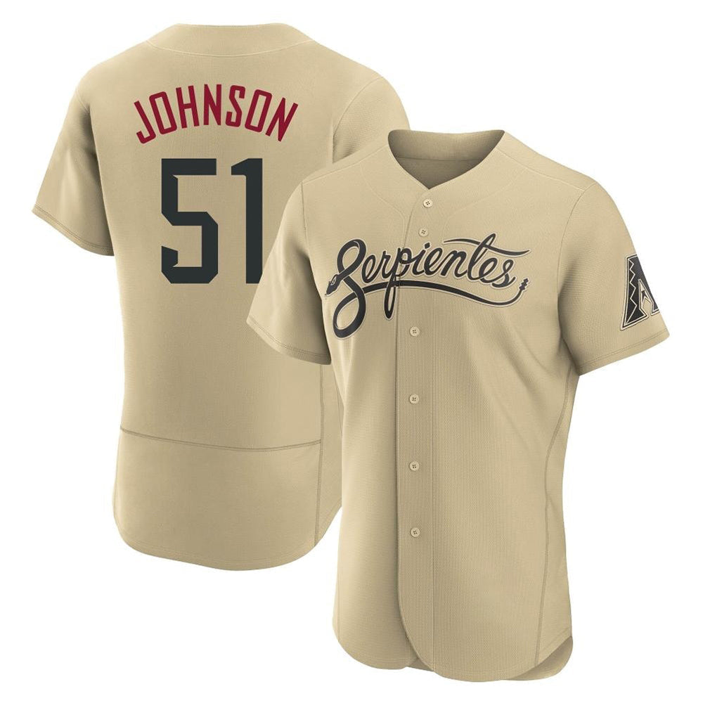 tocy A.Diamondbacks #51 Randy Johnson Player Gold City Connect Stitched Jerseys