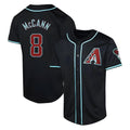 tocy A.Diamondbacks #8 James McCann Player Black Red Limited Alternate Stitched Jersey