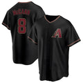 tocy A.Diamondbacks #8 James McCann Player Black Replica Alternate Stitched Jersey