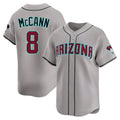 tocy A.Diamondbacks #8 James McCann Player Gray Limited Alternate Stitched Jersey