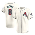 tocy A.Diamondbacks #8 James McCann Player White Red Limited Home Stitched Jersey
