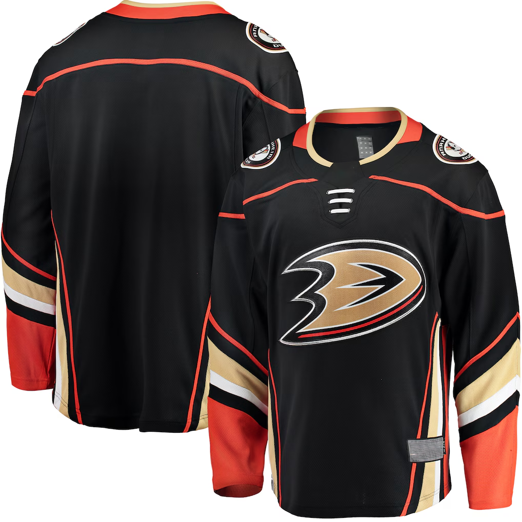 Tocy A.Ducks Black Breakaway Home Jerseys