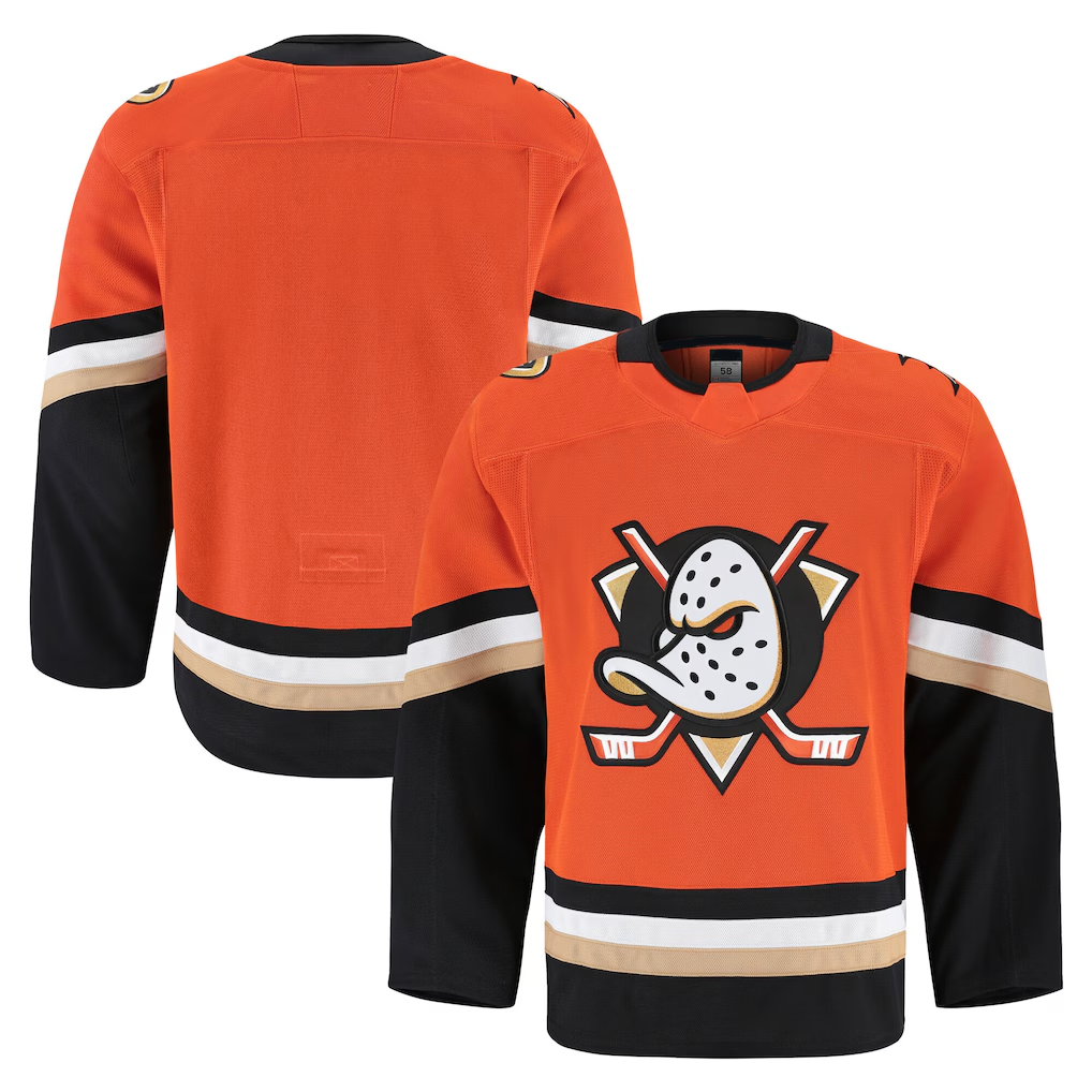 Tocy A.Ducks Orange Home Authentic Pro Jerseys