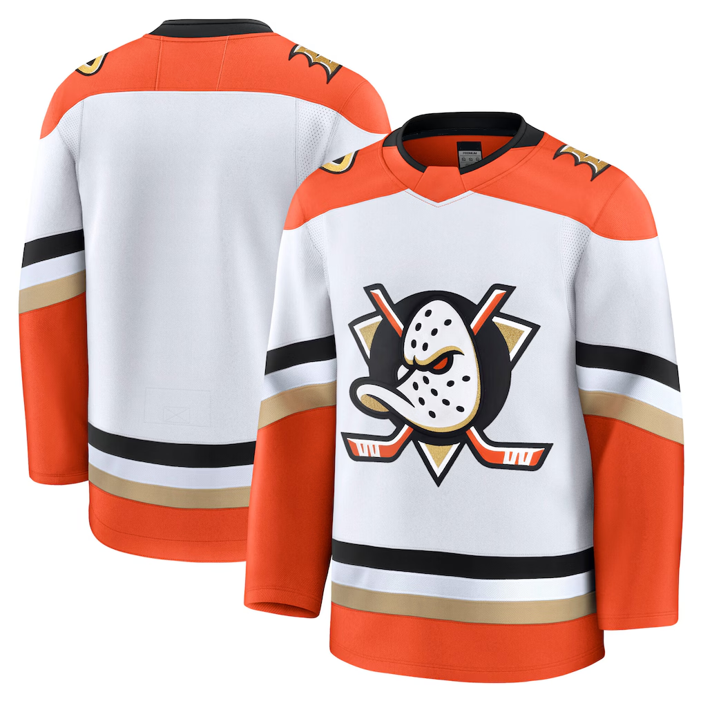 Tocy A.Ducks White Away Premium Jerseys