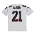 tocy A.Falcons 1991 #21 Deion Sanders Mitchell & Ness White Authentic Throwback Retired Player Stitched Puhic Jersey