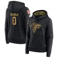 tocy A.Falcons #0 Divine Deablo Player Black Salute to Service Hoodies Stitched Jerseys